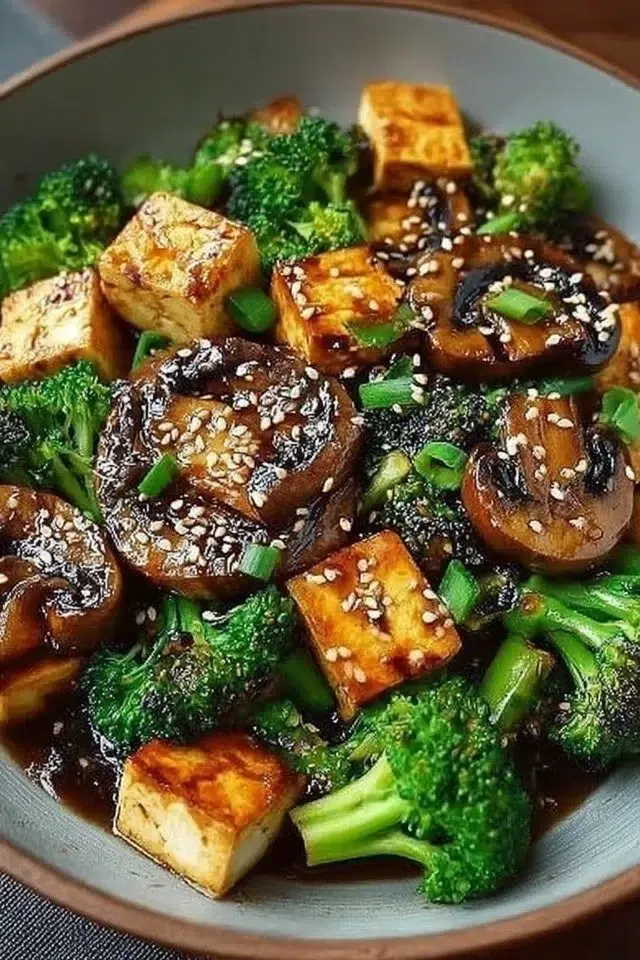 Mushroom and Tofu Stir-Fry
