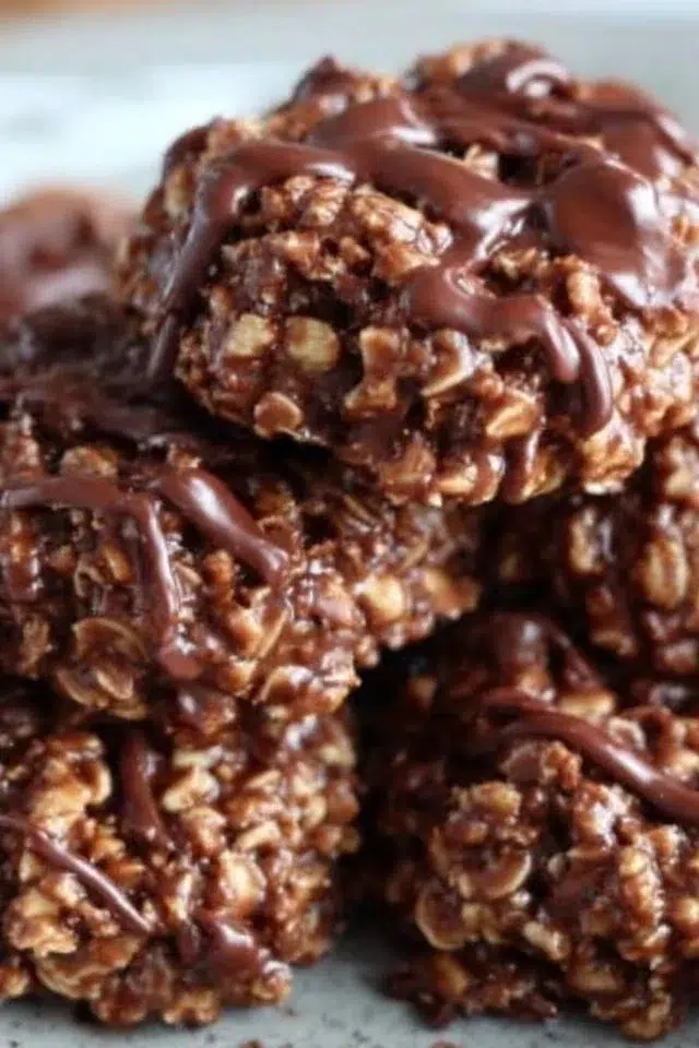 No-Bake Peanut Butter Chocolate Cookies