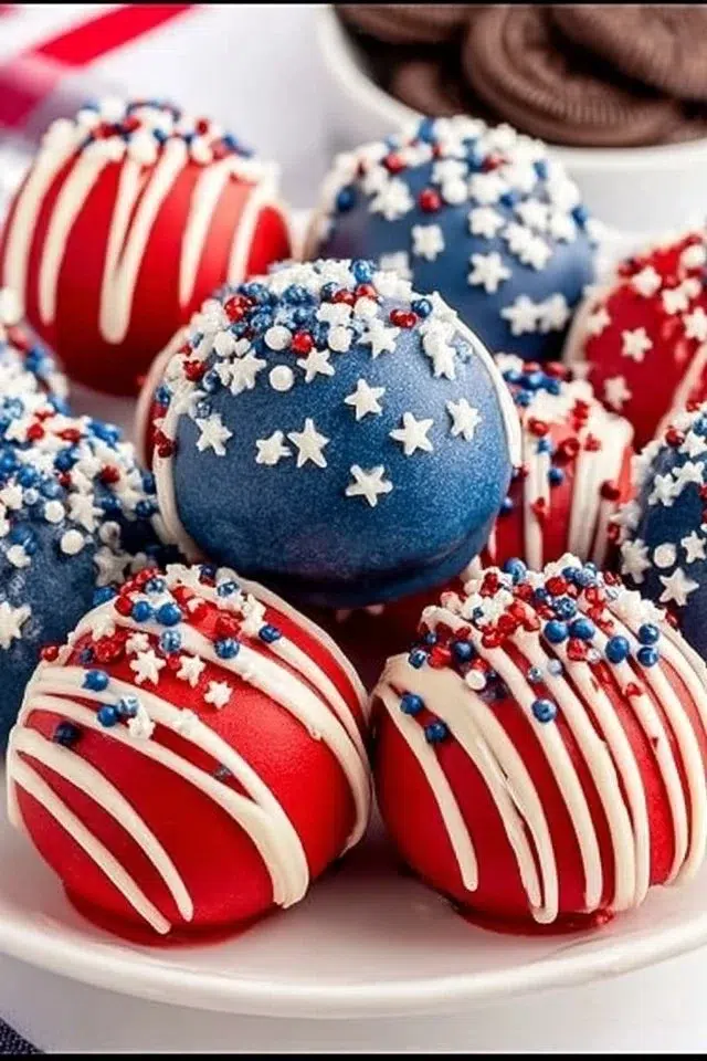 Patriotic Oreo Balls