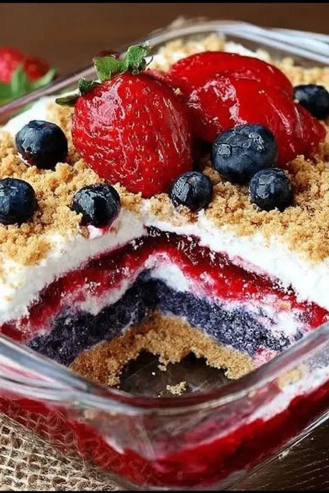 Red White & Blue Mixed Berry Yum Yum