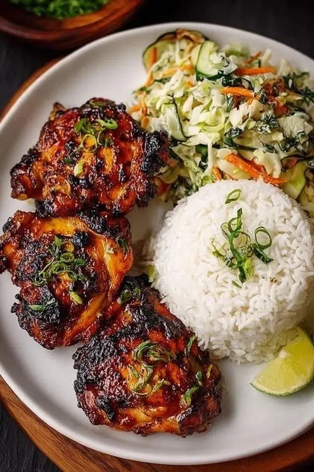 Roasted Miso Chicken Thighs