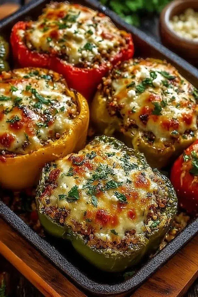 Vegetarian Stuffed Bell Peppers