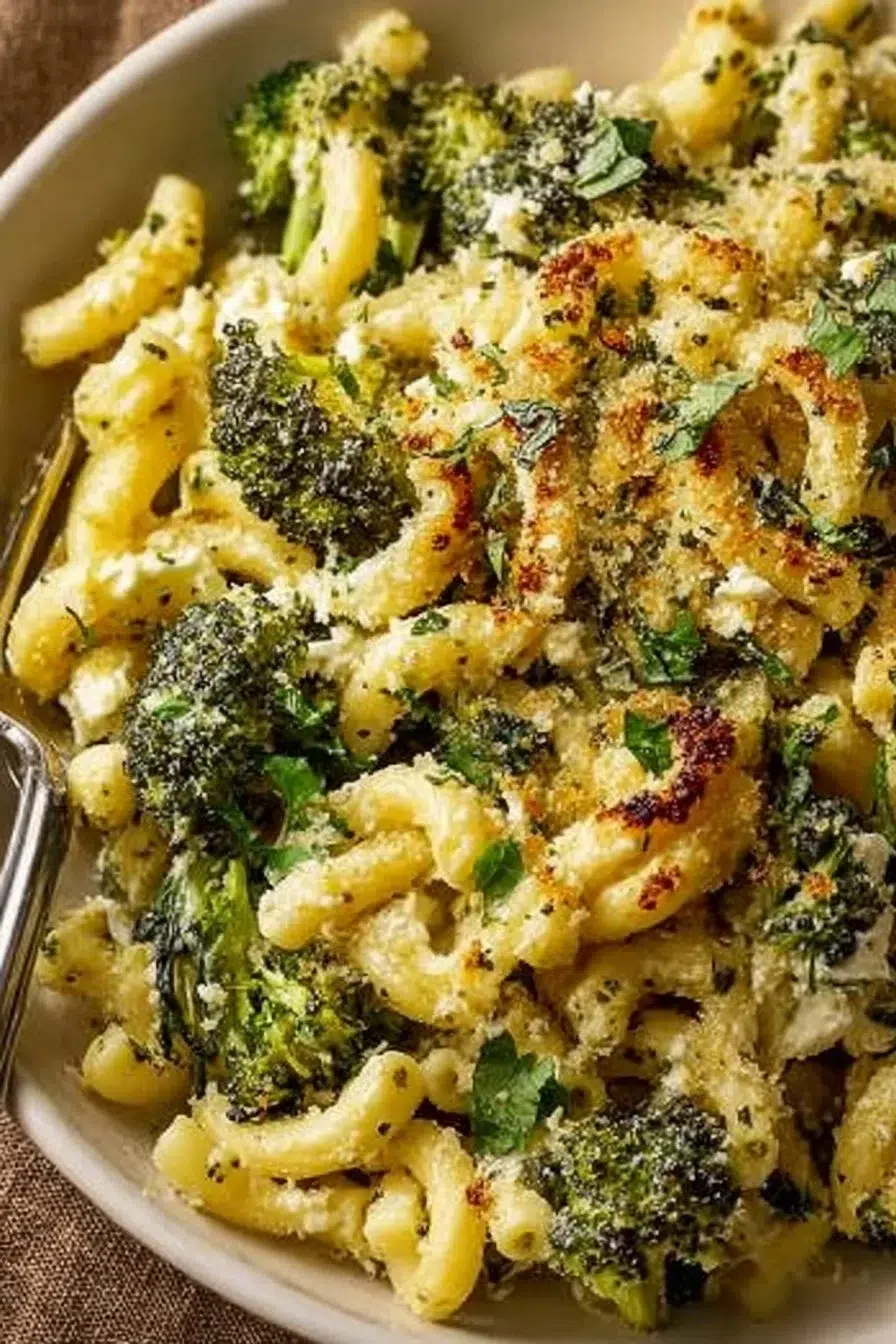 Baked Feta and Broccoli Pasta