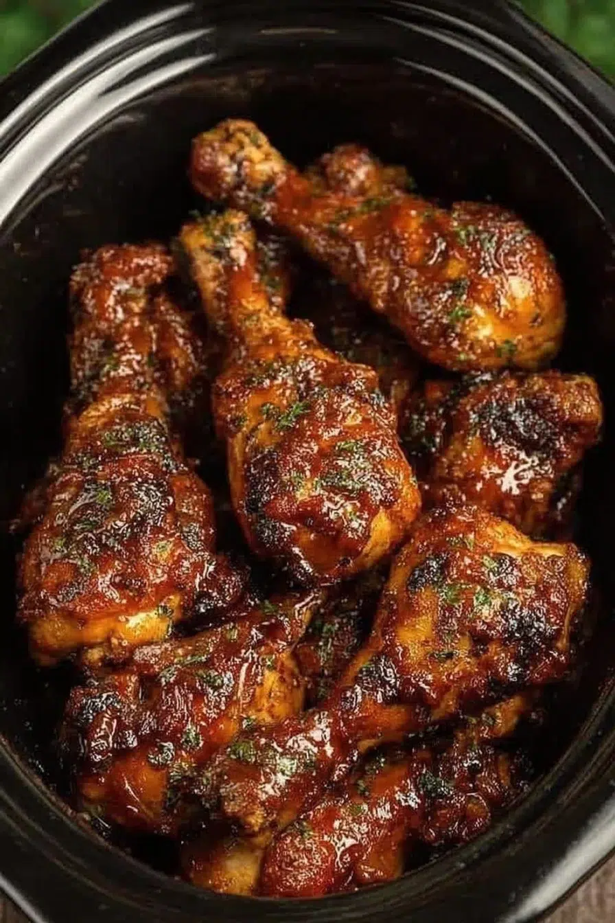 BBQ Chicken Legs Crock Pot Recipe