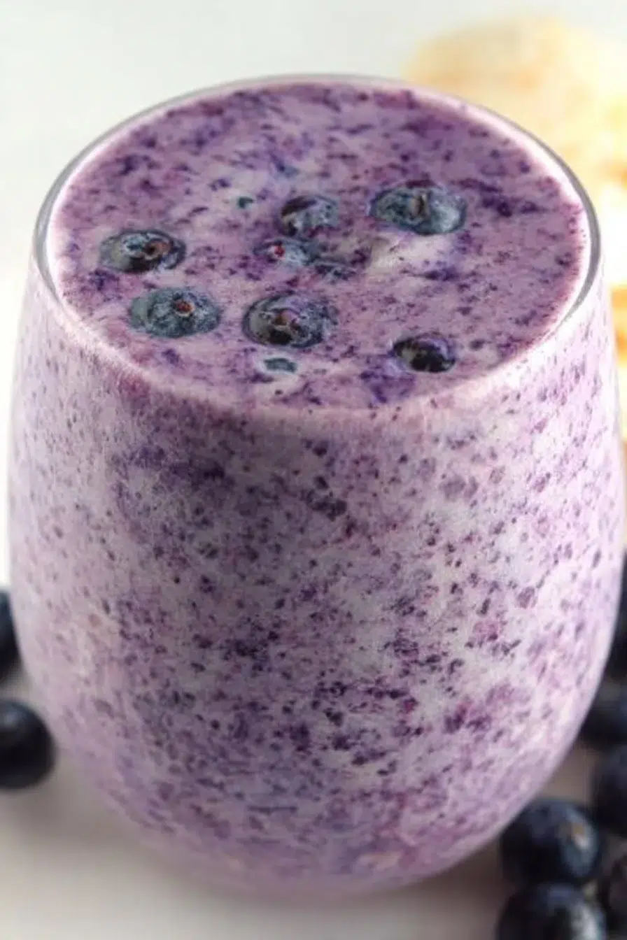 Healthy Blueberry Banana Protein Smoothie