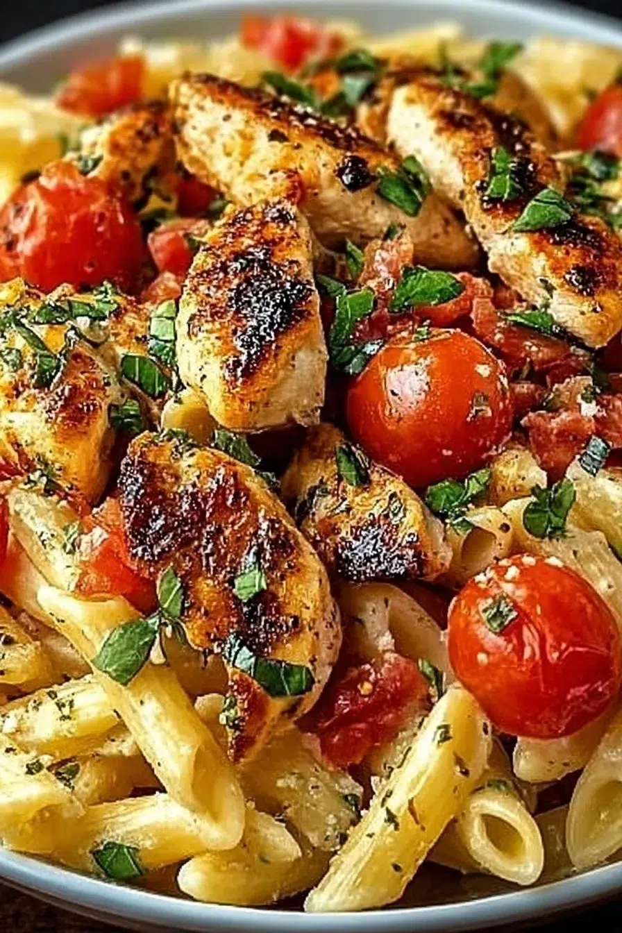 Bruschetta Chicken Pasta: Fresh & Flavorful