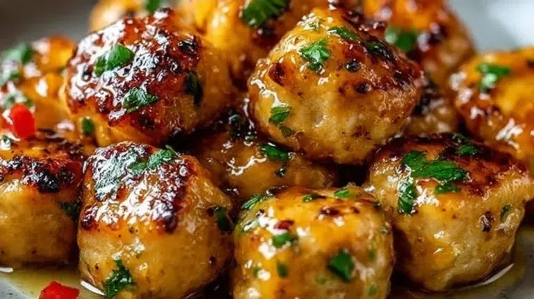 Delicious Cowboy Butter Chicken Bites served on a platter for an appetizing meal.