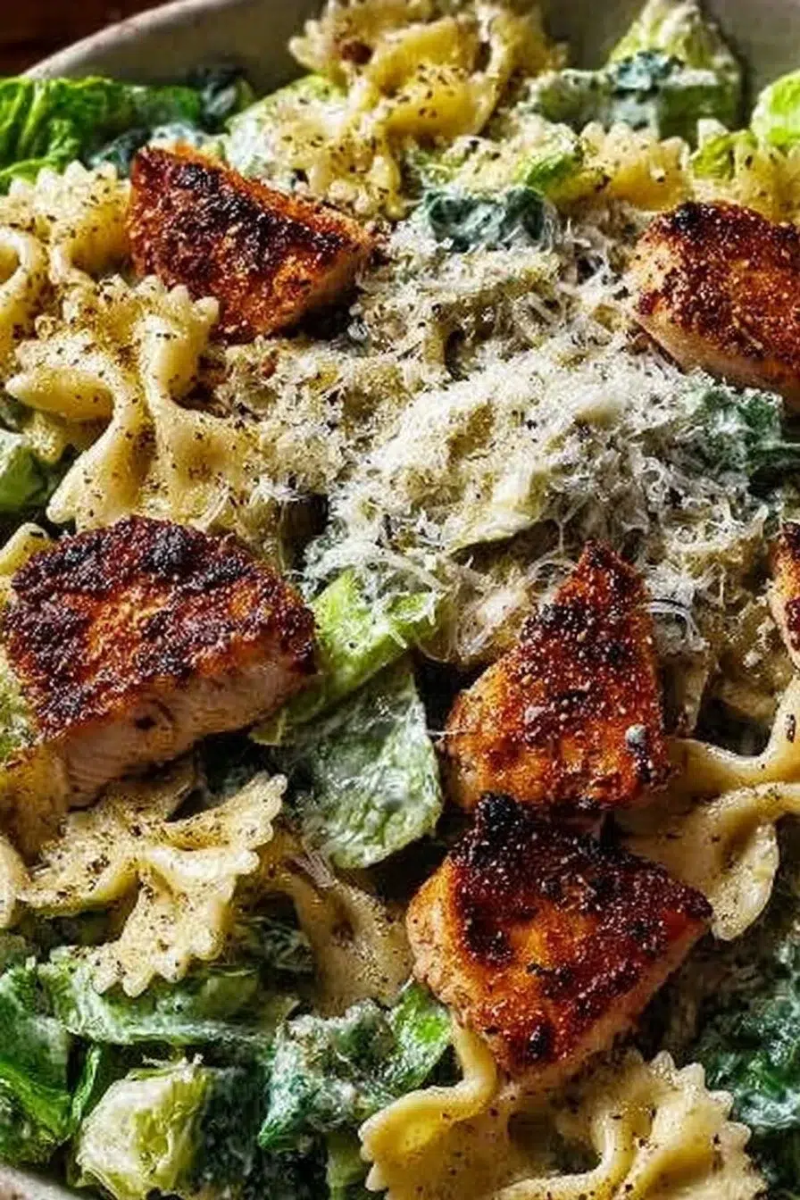 Fresh Bowtie Chicken Caesar Salad