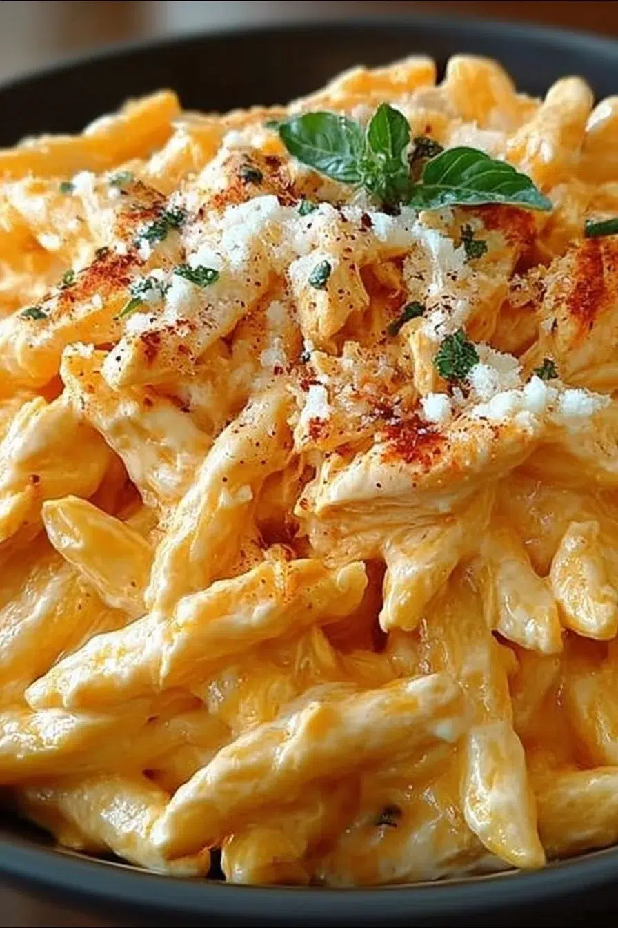 Buffalo Chicken Alfredo Pasta
