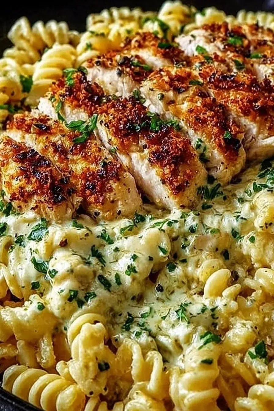 Creamy Chicken Garlic Parmesan Pasta