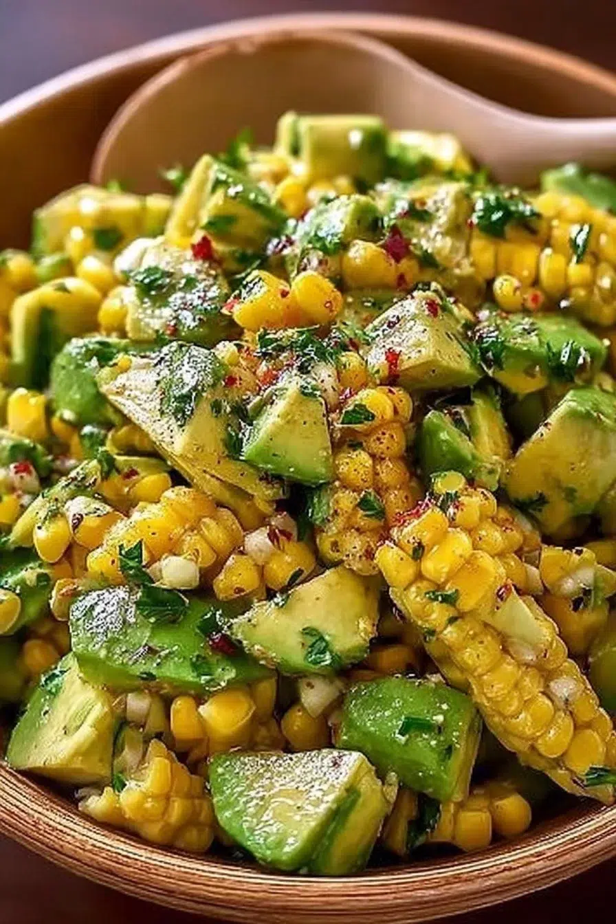 Corn Avocado Salad Quick and Easy Recipe