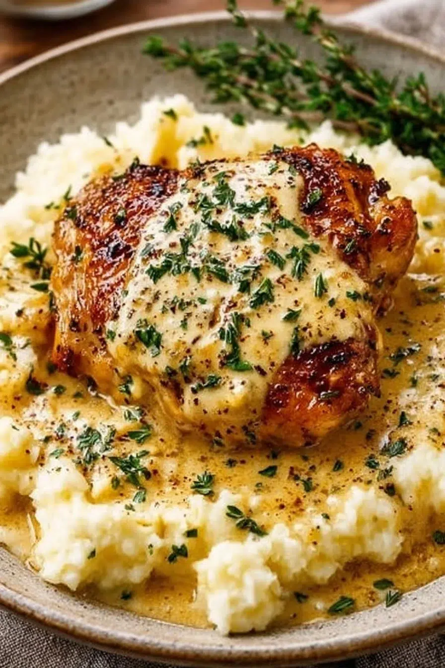 Creamy Garlic Chicken Thighs