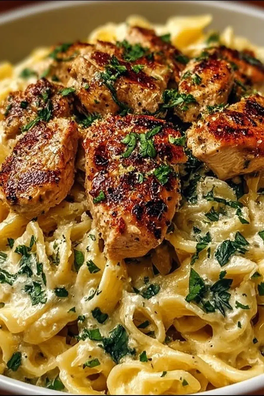 Garlic Parmesan Chicken Pasta Recipe