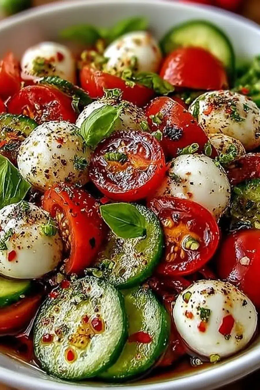 Cucumber Caprese Salad