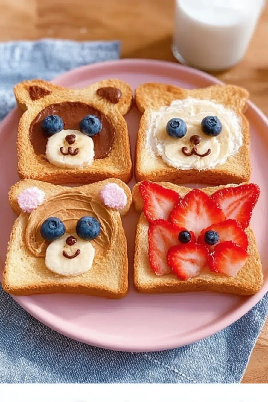 Cute Animal Face Toast