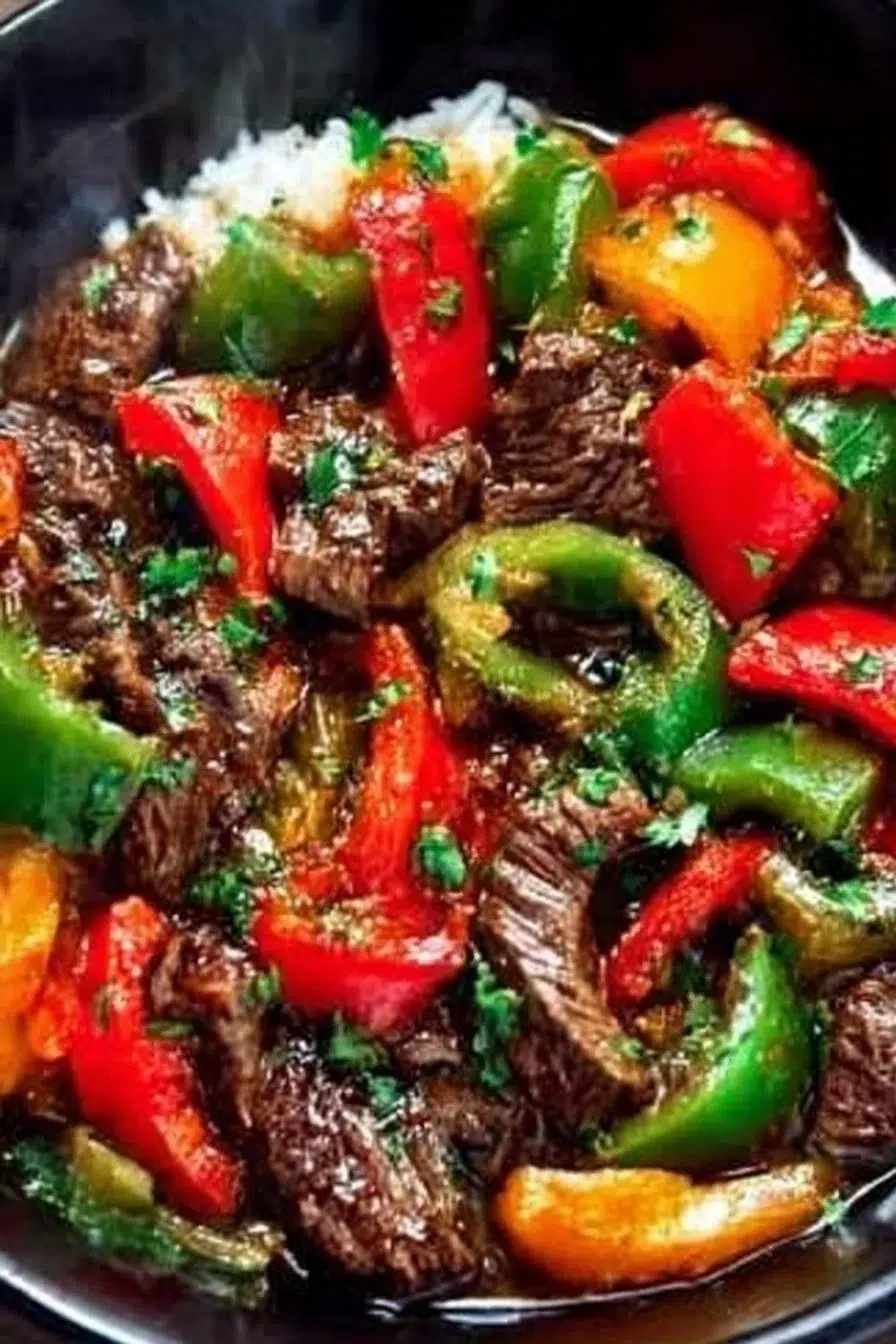 CROCKPOT PEPPER STEAK