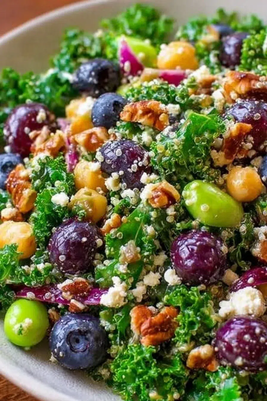 Healthy Superfood Salad Recipe - Averie Cooks | Vegan salad, Healthy salad recipes, Superfoods salad