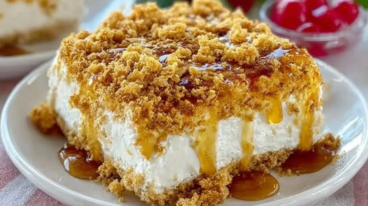 Delicious fried ice cream cake with crispy outer layer and creamy inside