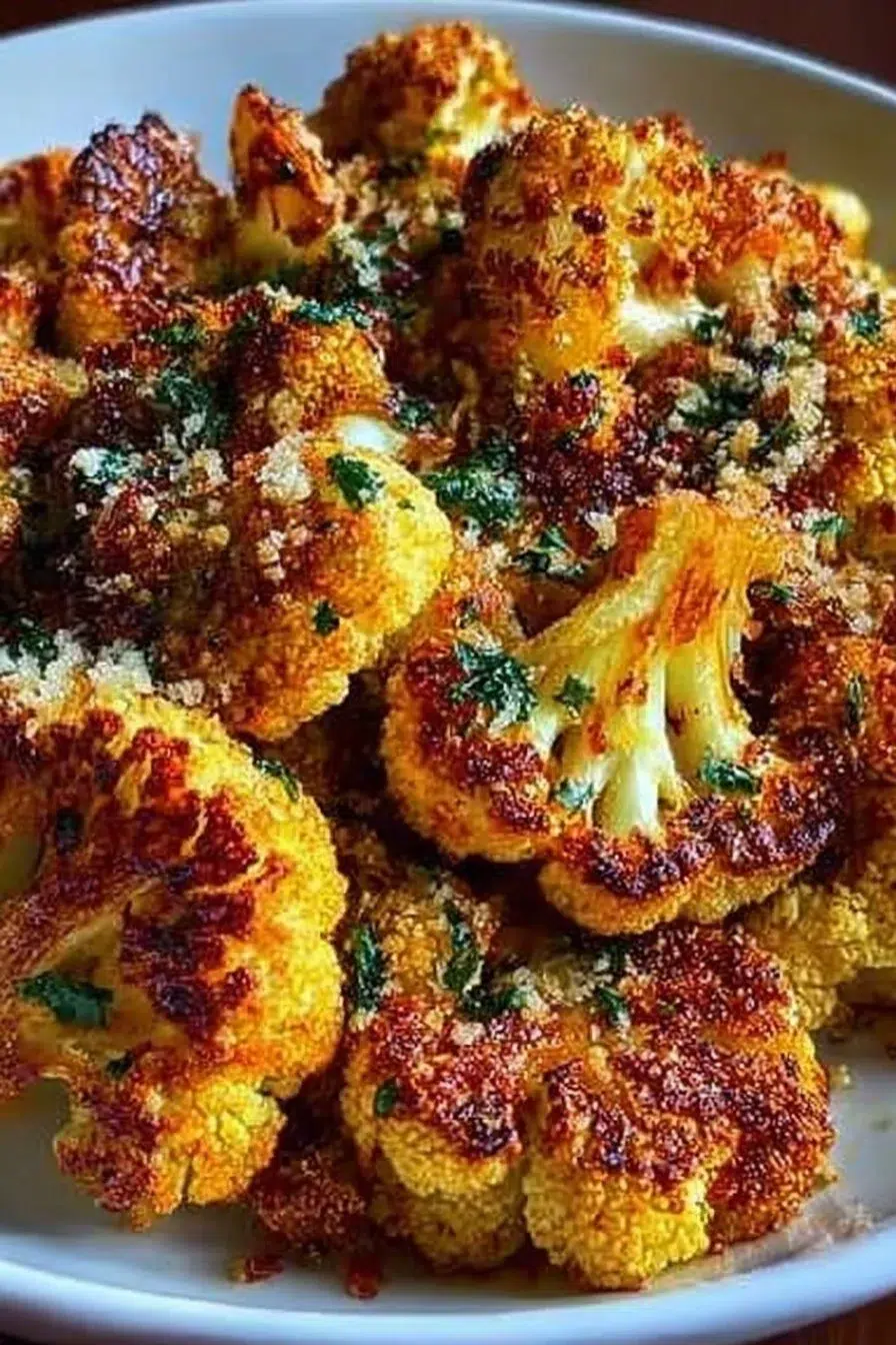 Garlic Butter Roasted Cauliflower