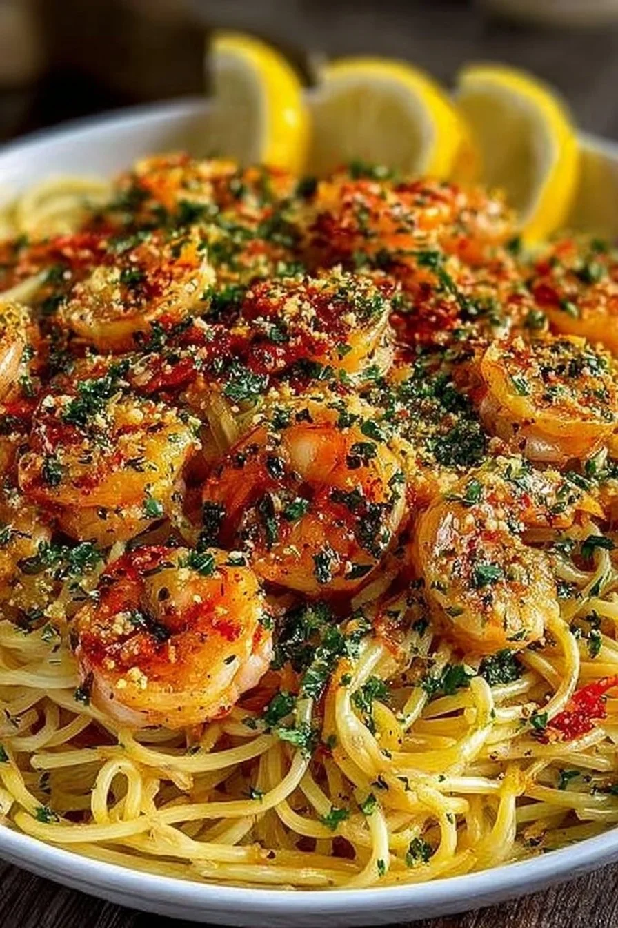 Garlic Butter Shrimp Scampi Pasta