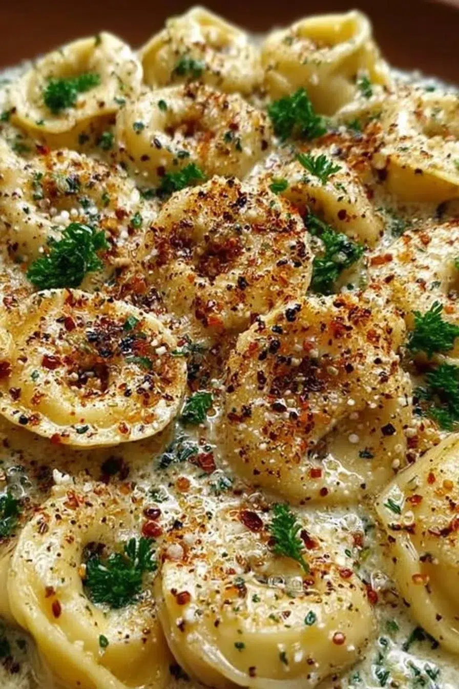 Creamy Garlic Butter Tortellini