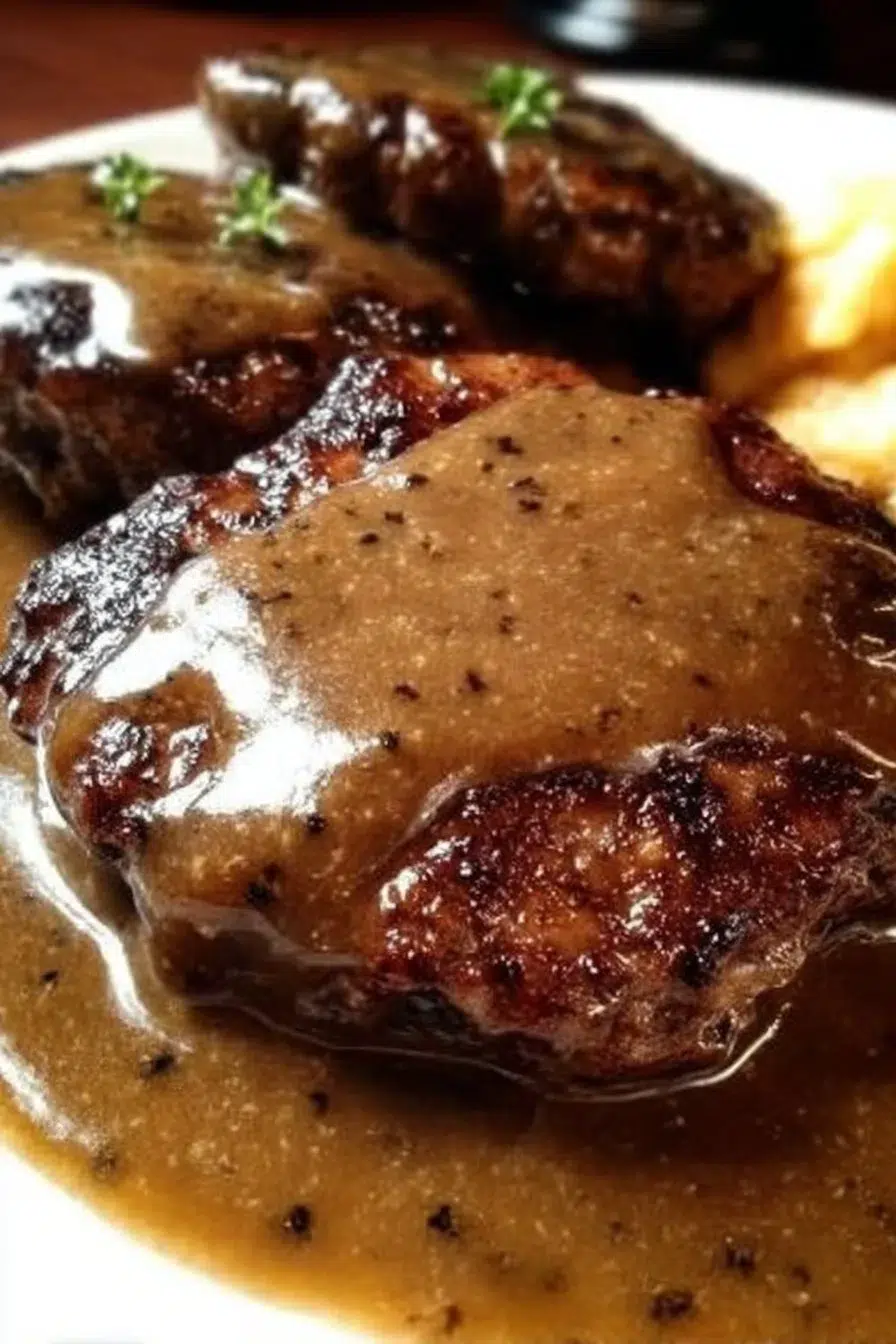Hamburger Steaks with Brown Gravy