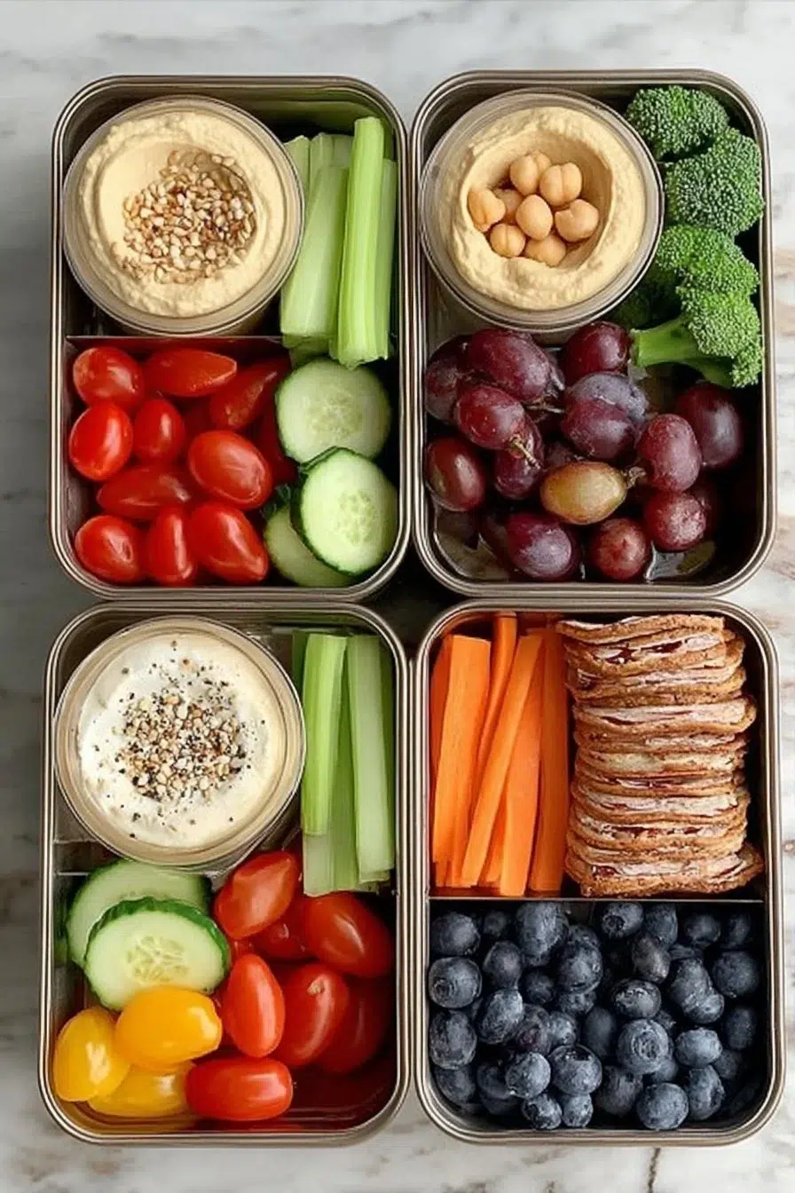 Healthy Hummus Lunch Box Ideas