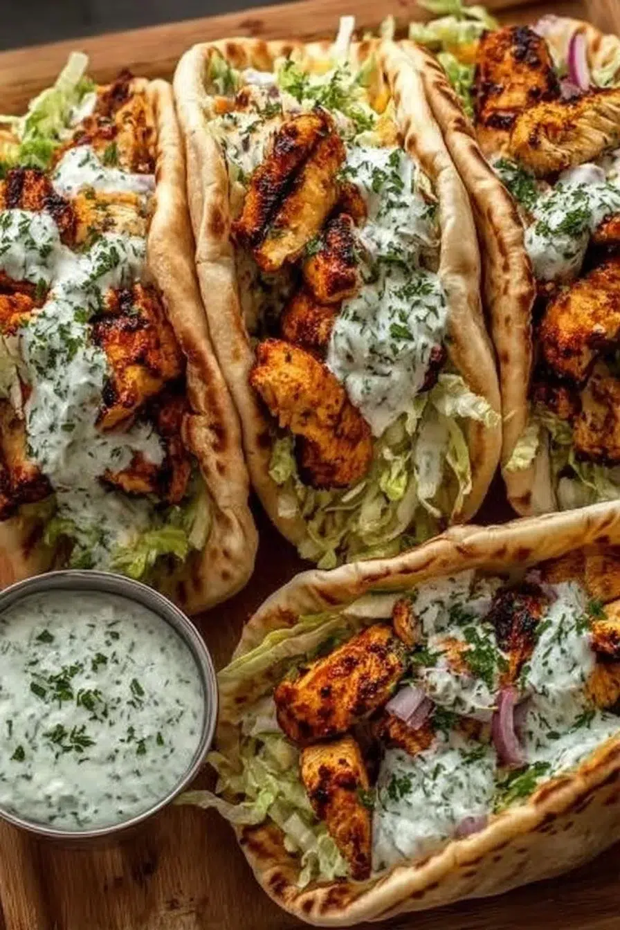 Sheet Pan Chicken Pitas with Herby Ranch