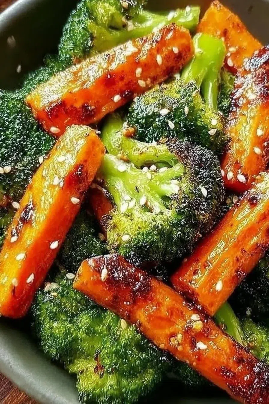 Savory Roasted Broccoli and Carrots