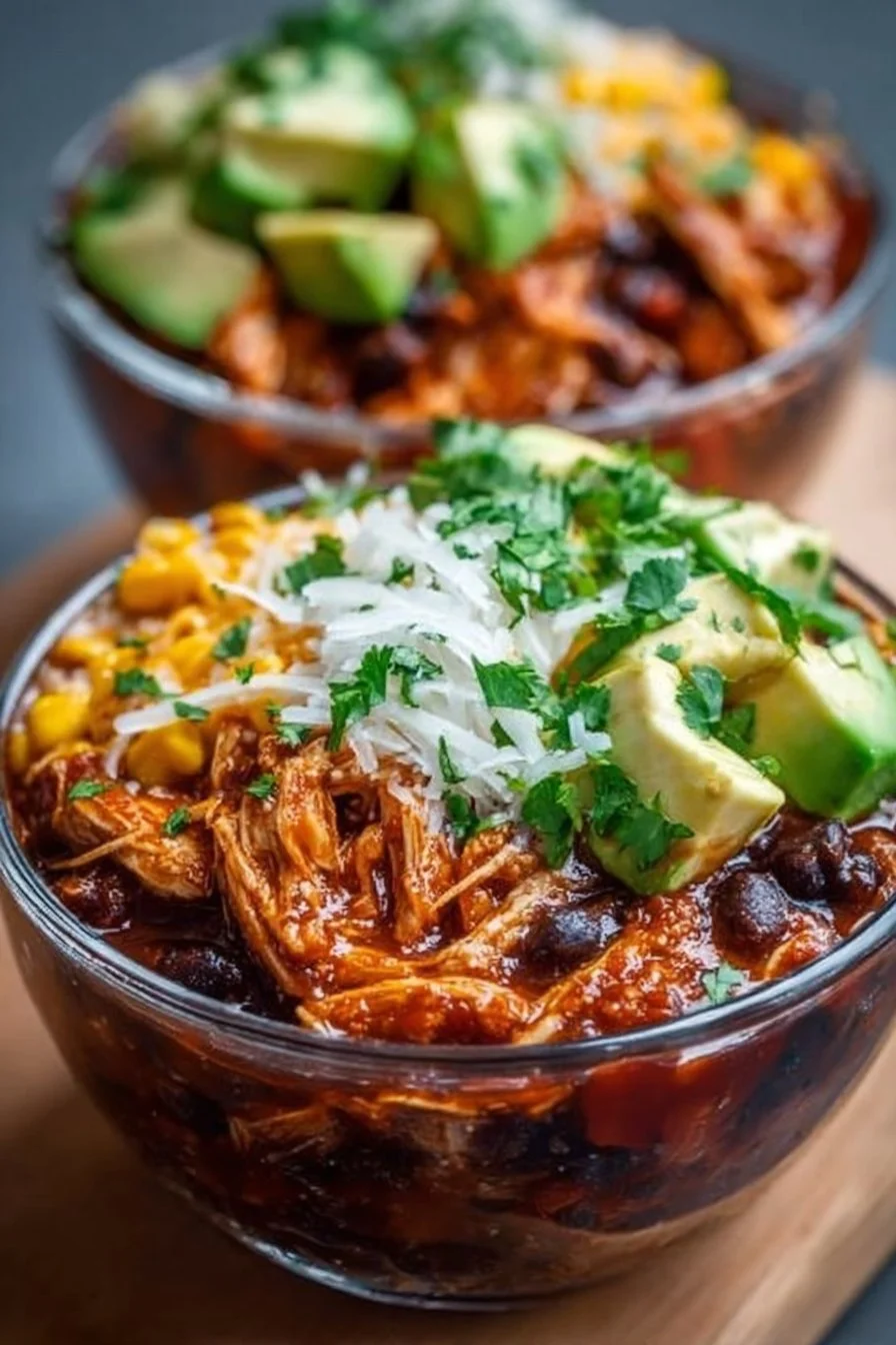 High-Protein Chicken Enchilada Bowls