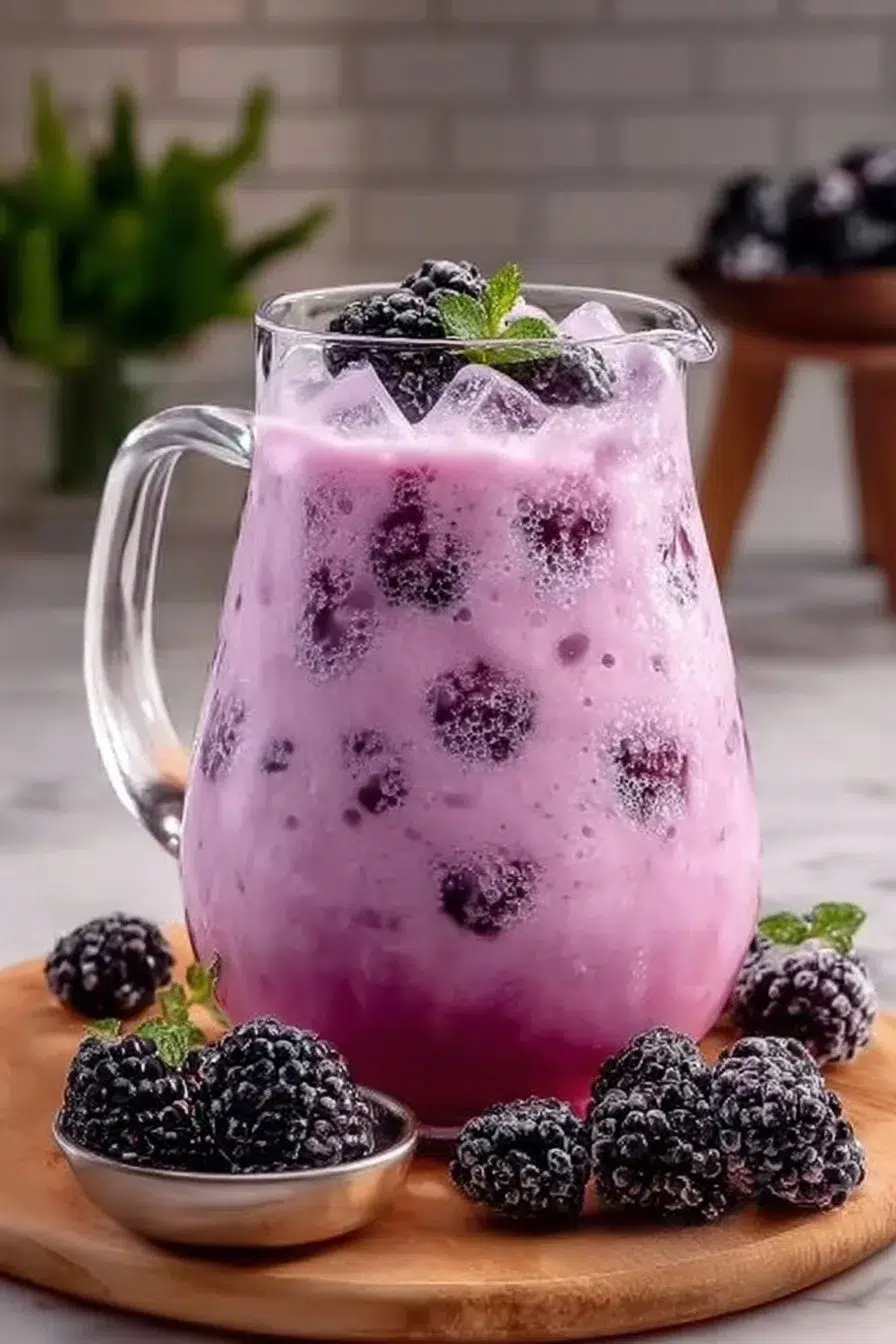 Homemade Blackberry Coconut Pink Drink (Starbucks-Inspired)