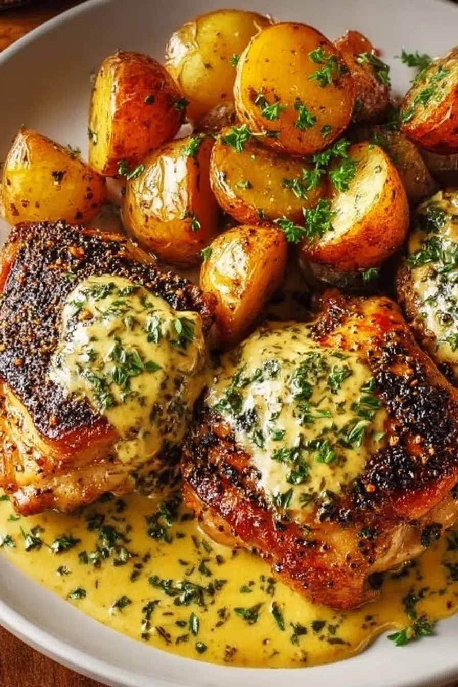 Honey Dijon Chicken Thighs
