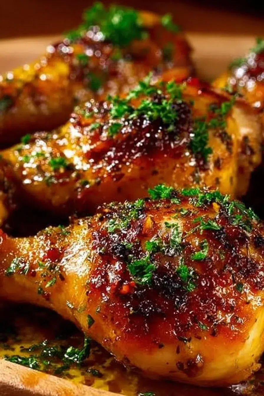 Honey Garlic Baked Chicken Drumsticks
