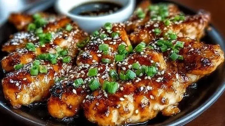 Delicious Korean chicken breasts marinated and grilled to perfection