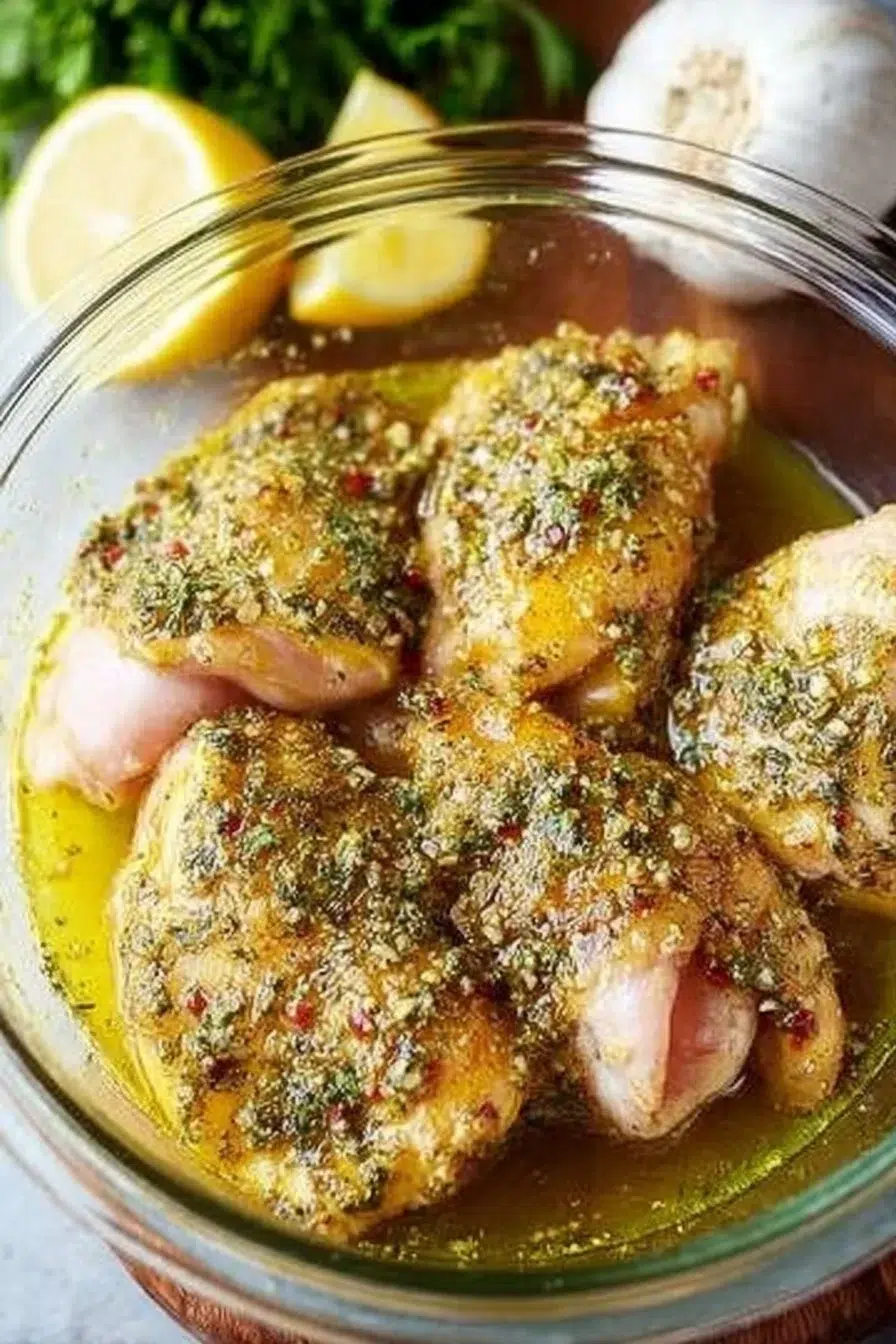 Lemon Garlic Chicken Thighs