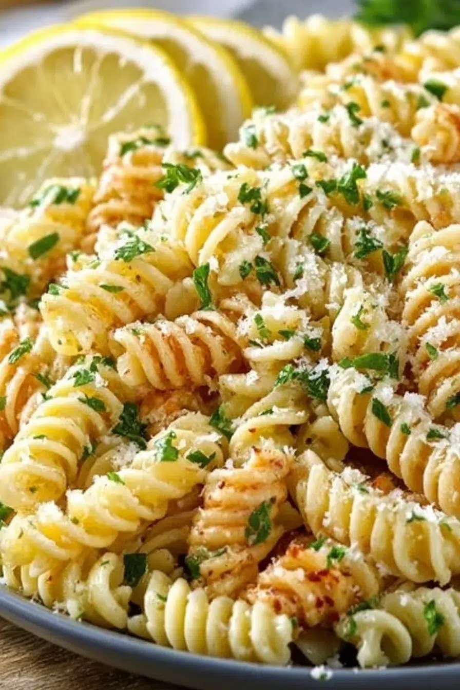 Creamy Lemon Parmesan Pasta Salad
