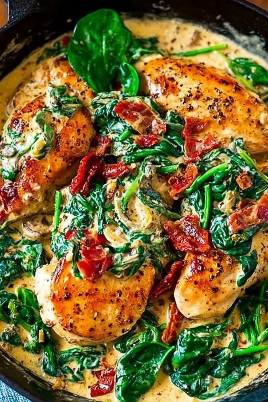 Low Carb Creamy Tuscan Chicken
