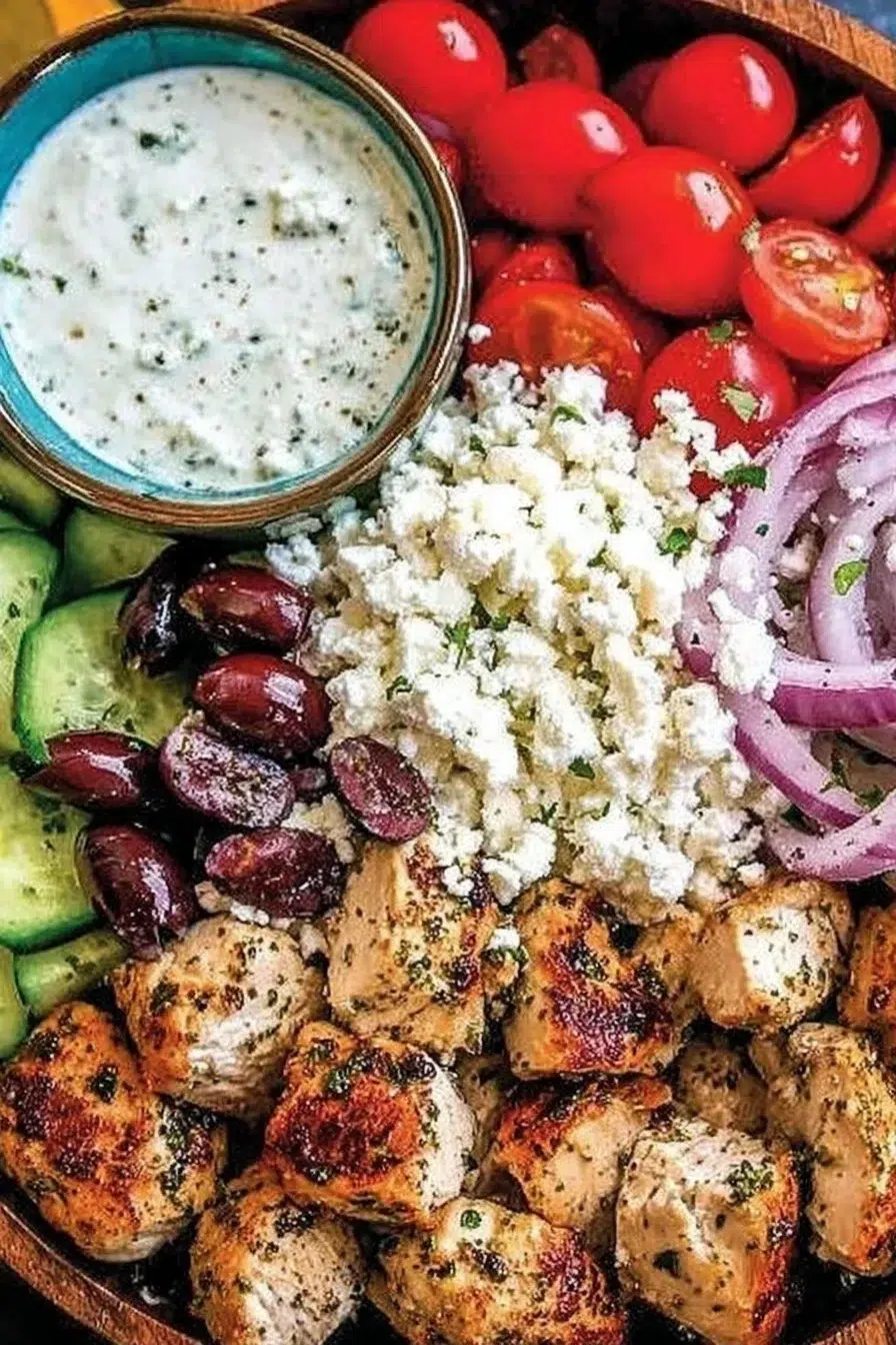Low-Carb & Keto Greek Chicken Bowls