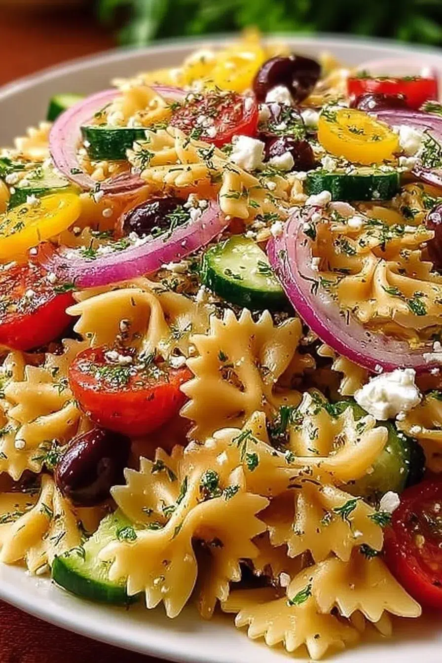 Irresistible Mediterranean Pasta Salad - moanaskitchen