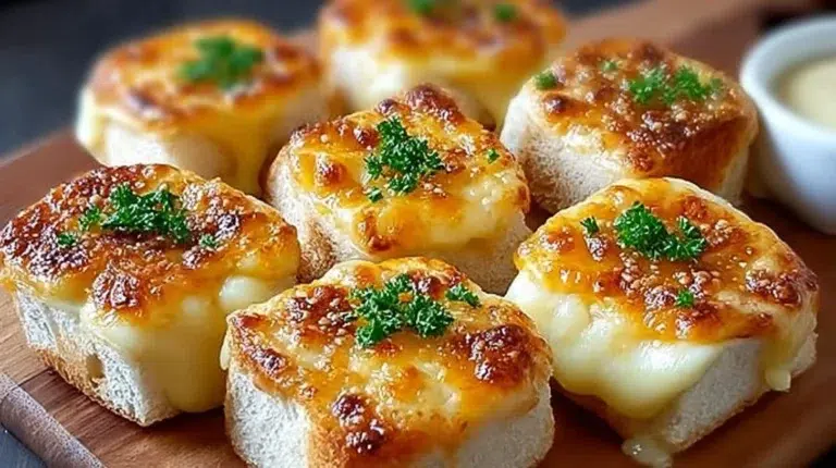 Mini Grilled Cheese Hawaiian Rolls on a plate, a delicious alternative to takeout.