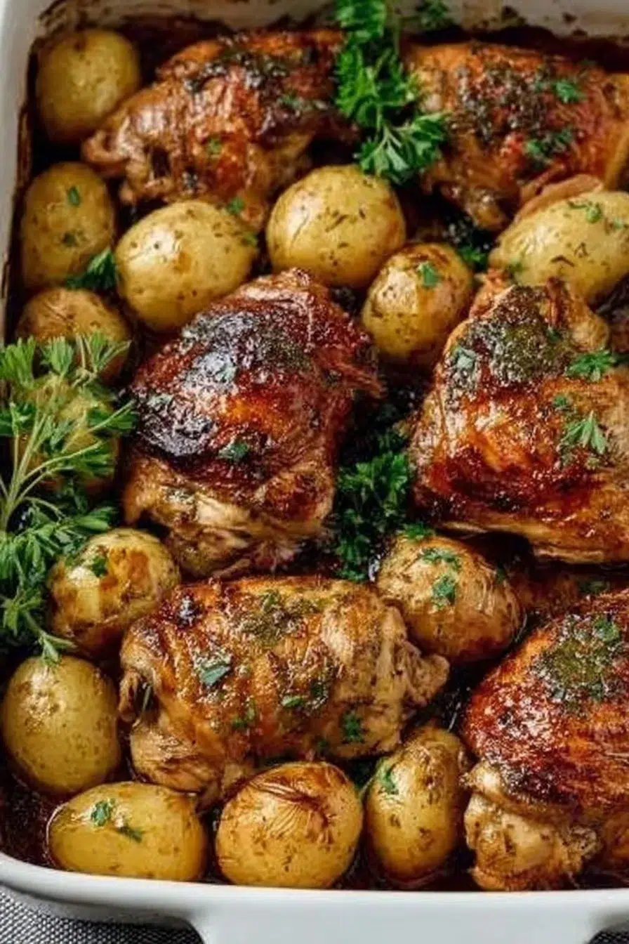One Pan Chicken and Potatoes