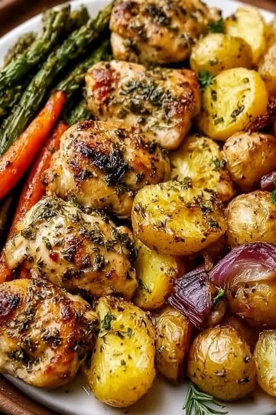 Sheet Pan Lemon Herb Chicken and Vegetables