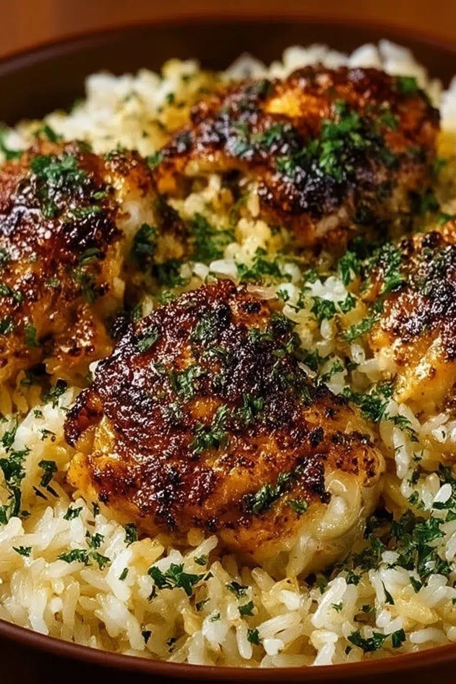 Oven-Baked Chicken and Rice