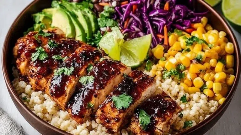 Protein-packed BBQ chicken meal-prep bowls for easy and healthy dinners