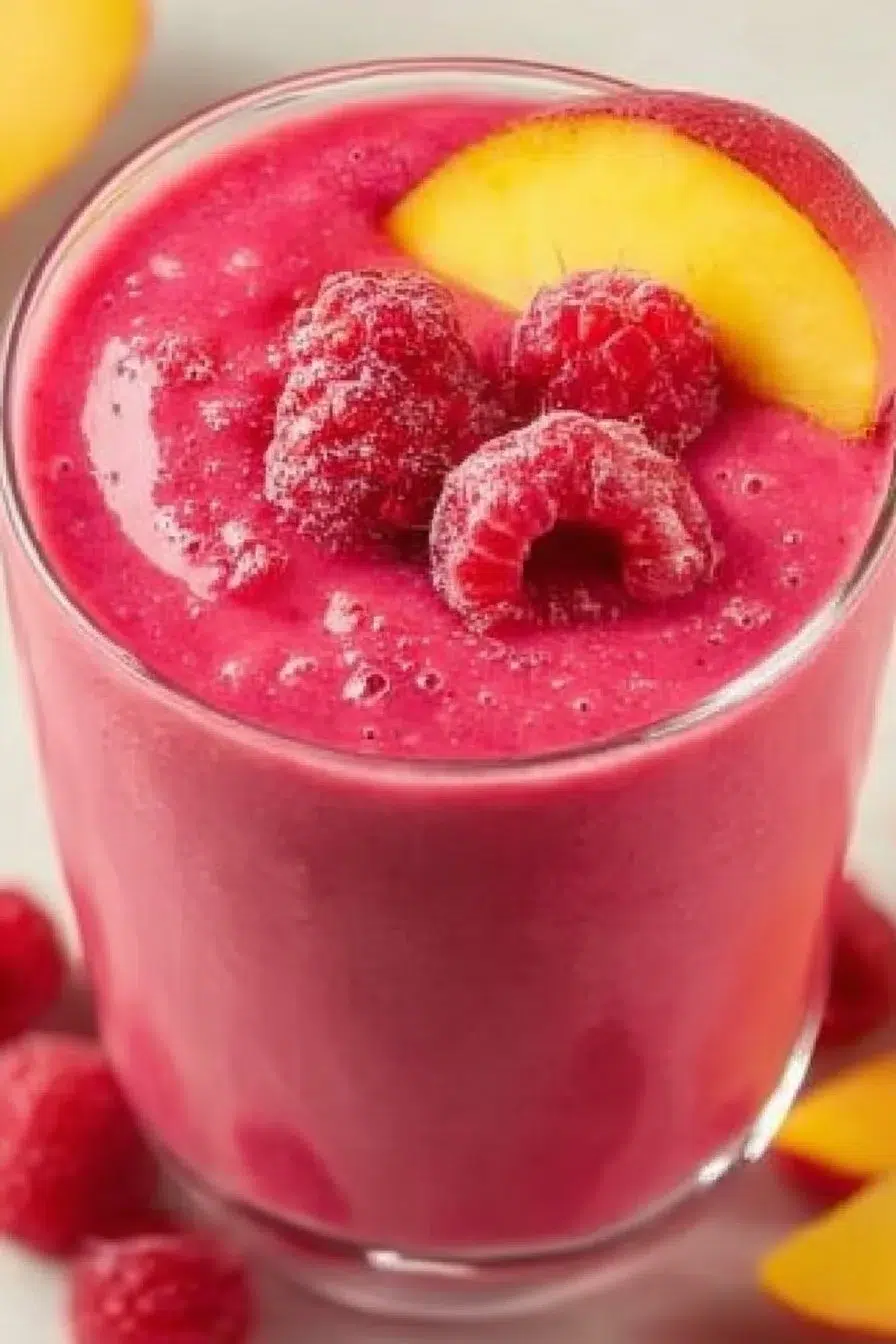 Raspberry Peach Smoothie