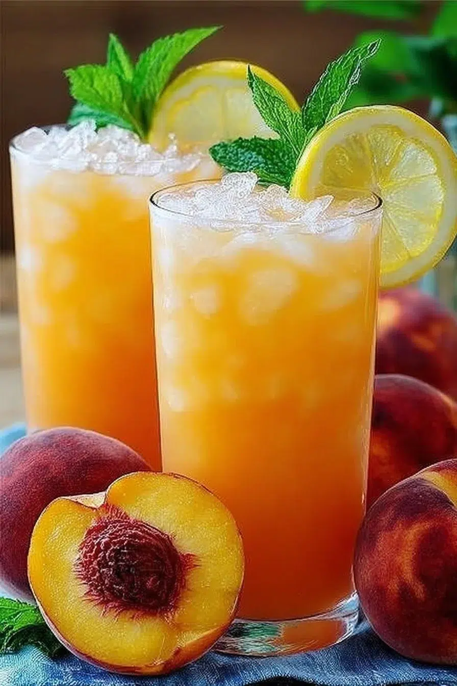 Refreshing Peach Lemonade