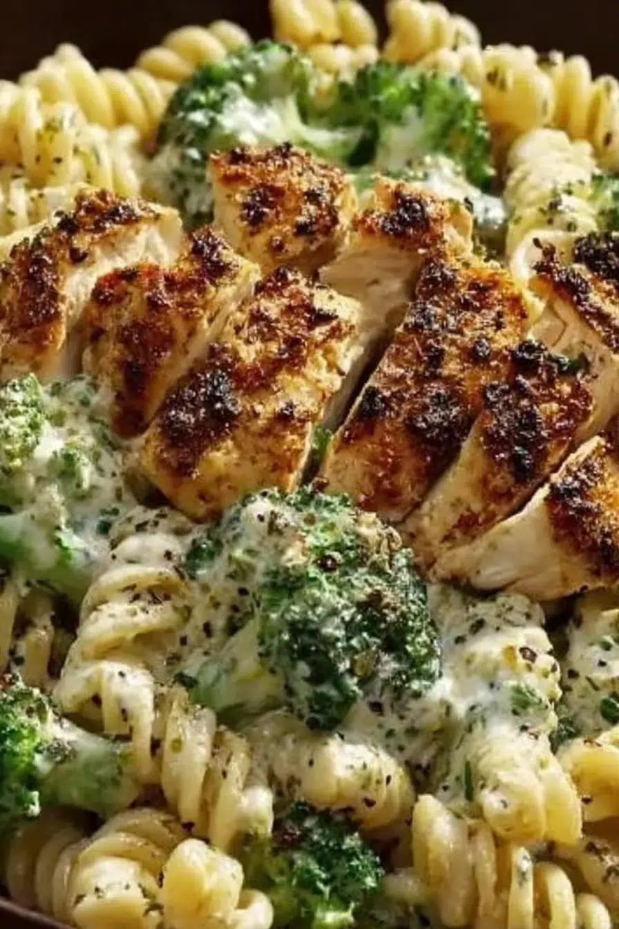 Quick High Protein Rotisserie Chicken Broccoli Pasta Recipe Easy Healthy Dinner