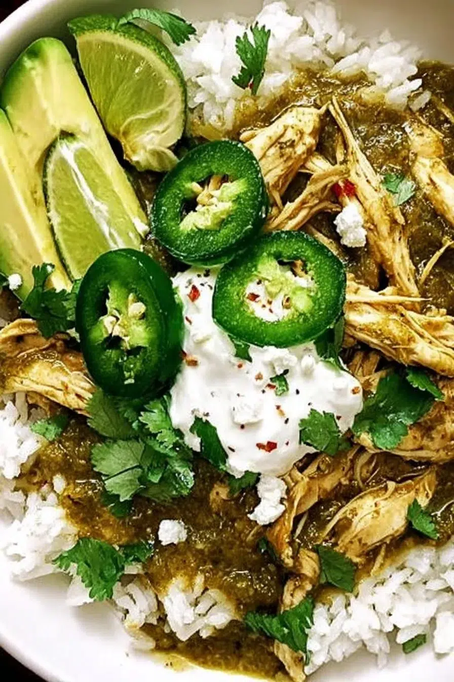 Salsa Verde Crockpot Chicken