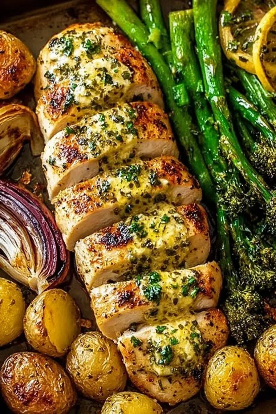 Sheet Pan Garlic Butter Chicken and Veggies