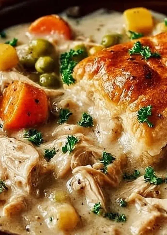 Slow Cooker Chicken Pot Pie